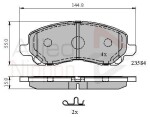 ALLIED NIPPON Piduriklotsi komplekt,  ketaspidur ADB31256