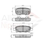 ALLIED NIPPON Piduriklotsi komplekt,  ketaspidur ADB31290