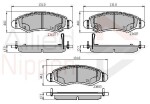 ALLIED NIPPON Piduriklotsi komplekt,  ketaspidur ADB31297