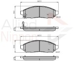 ALLIED NIPPON Piduriklotsi komplekt,  ketaspidur ADB31520