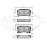 ALLIED NIPPON Комплект тормозных колодок,  дисковый тормоз ADB31795