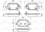 ALLIED NIPPON Piduriklotsi komplekt,  ketaspidur ADB32139