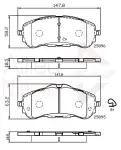 ALLIED NIPPON Piduriklotsi komplekt,  ketaspidur ADB32232