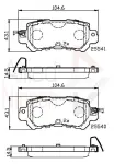 ALLIED NIPPON Piduriklotsi komplekt,  ketaspidur ADB32241