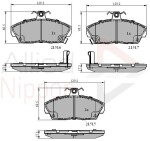 ALLIED NIPPON Piduriklotsi komplekt,  ketaspidur ADB3232