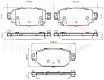 ALLIED NIPPON Piduriklotsi komplekt,  ketaspidur ADB32442