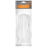 tecmaxx - plastkaabliside valge 2,5 mm x 200 100 tk