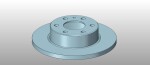 MIKODA 0393 / rear brake disc 296x16 p