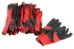 MERCATOR RP00100004 / polyester gloves, red, 9/l, 12 pairs, pack