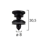 ROMIX C40571 / upholstery clip 5pcs vw t5, caddy