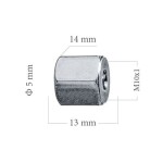 WP PRZEWODY HAMULCOWE 5-100-106 / steel connector 106 m10x1 wp106