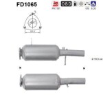 Tahmafilter /  DPF filter (kübemefilter) FD1065