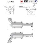 Tahmafilter /  DPF filter (kübemefilter) FD1093
