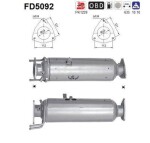 Tahmafilter /  DPF filter (kübemefilter) FD5092