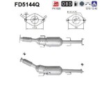 Tahmafilter /  DPF filter (kübemefilter) FD5144Q