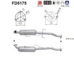 Tahmafilter /  DPF filter (kübemefilter) FD5175