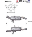 Tahmafilter /  DPF filter (kübemefilter) FD5288