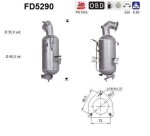 Tahmafilter /  DPF filter (kübemefilter) FD5290