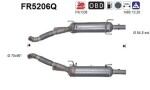 AS Сажевый / частичный фильтр,  система выхлопа ОГ FR5206Q