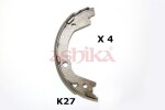 ASHIKA Piduriklotside komplekt 55-0K-K27
