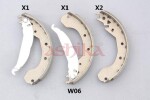 ASHIKA Piduriklotside komplekt 55-0W-W06