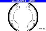 ATE Käsipiduri klotsid (seisupidur) 03.0137-0169.2