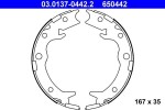 ATE Käsipiduri klotsid (seisupidur) 03.0137-0442.2