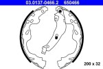 ATE Комплект барабанных колодок 03.0137-0466.2