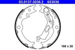 ATE Käsipiduri klotsid (seisupidur) 03.0137-3036.2