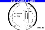 ATE Käsipiduri klotsid (seisupidur) 03.0137-4010.2