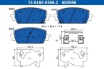 ATE Piduriklotsi komplekt,  ketaspidur 13.0460-5556.2
