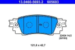ATE Piduriklotsi komplekt,  ketaspidur 13.0460-5693.2