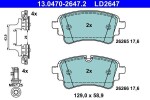 Piduriklotsi komplekt,  ketaspidur ATE Ceramic 13.0470-2647.2