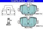 Piduriklotsi komplekt,  ketaspidur ATE Ceramic 13.0470-2713.2