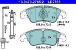 Piduriklotsi komplekt,  ketaspidur ATE Ceramic 13.0470-2765.2