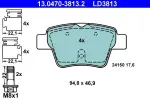 Piduriklotsi komplekt,  ketaspidur ATE Ceramic 13.0470-3813.2