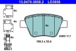 Piduriklotsi komplekt,  ketaspidur ATE Ceramic 13.0470-3858.2