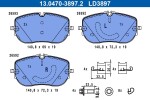 Piduriklotsi komplekt,  ketaspidur ATE Ceramic 13.0470-3897.2