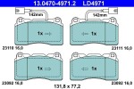 Piduriklotsi komplekt,  ketaspidur ATE Ceramic 13.0470-4971.2