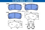 Piduriklotsi komplekt,  ketaspidur ATE Ceramic 13.0470-5555.2