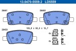 Piduriklotsi komplekt,  ketaspidur ATE Ceramic 13.0470-5559.2