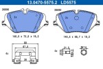 Piduriklotsi komplekt,  ketaspidur ATE Ceramic 13.0470-5575.2