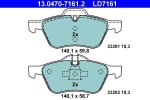 Piduriklotsi komplekt,  ketaspidur ATE Ceramic 13.0470-7161.2