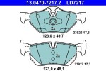 Piduriklotsi komplekt,  ketaspidur ATE Ceramic 13.0470-7217.2