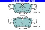 Piduriklotsi komplekt,  ketaspidur ATE Ceramic 13.0470-7219.2