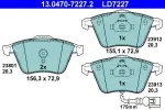 Piduriklotsi komplekt,  ketaspidur ATE Ceramic 13.0470-7227.2