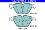  Piduriklotsi komplekt,ketaspidur ATE Ceramic 13.0470-7275.2