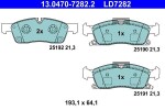 Piduriklotsi komplekt,  ketaspidur ATE Ceramic 13.0470-7282.2