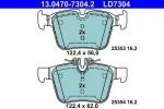 Piduriklotsi komplekt,  ketaspidur ATE Ceramic 13.0470-7304.2