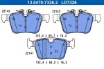 Piduriklotsi komplekt,  ketaspidur ATE Ceramic 13.0470-7326.2
